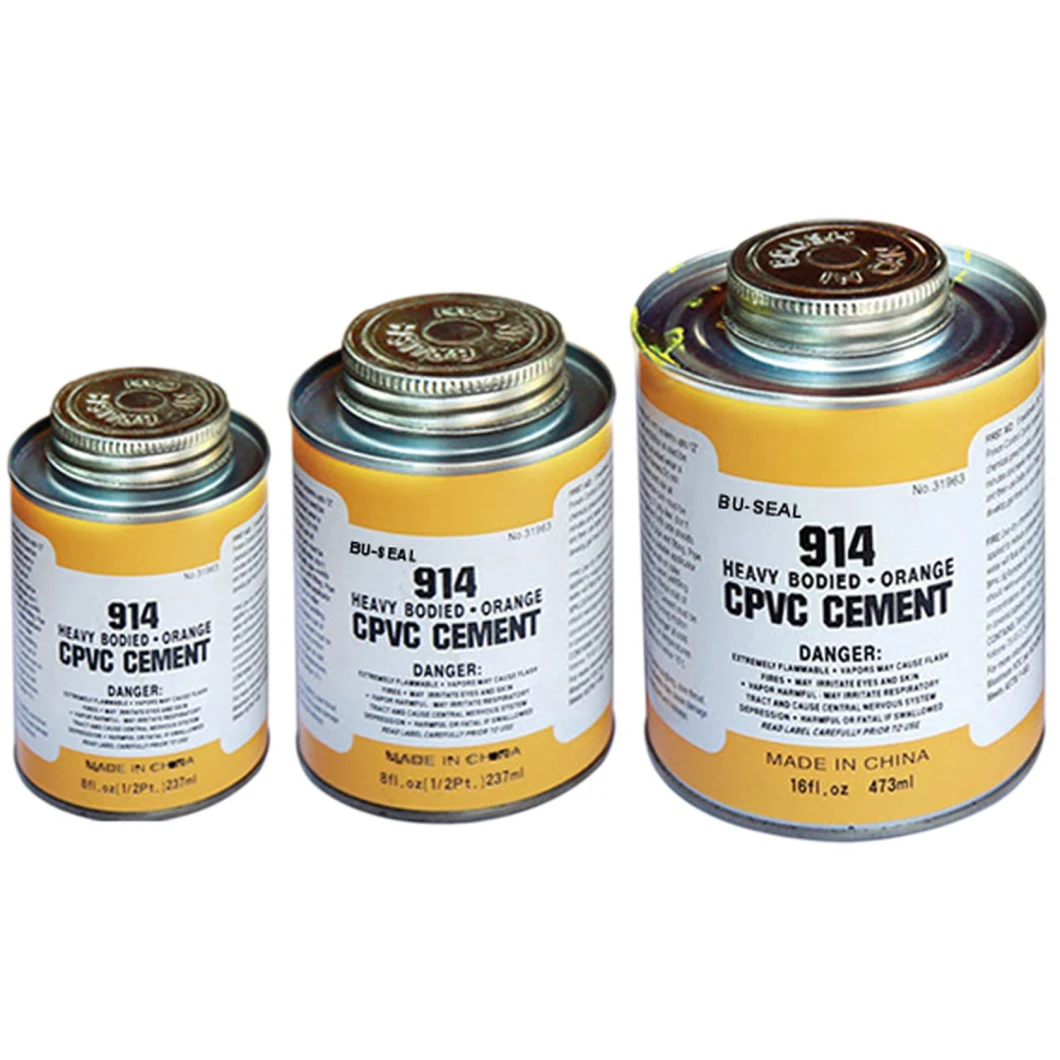 Strong Bonding Yellow CPVC Glue for Pipes.