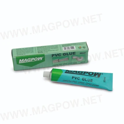 Colle PVC transparente de haute qualité Magpow utilisée pour les tuyaux de drainage durs UPVC CPVC PVC